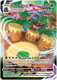 Carte Pokémon Gorythmic VMAX 23/264 de la série Poing de Fusion en vente au meilleur prix