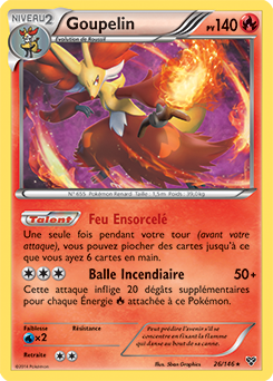 Carte Pokémon Goupelin 26/146 de la série X&Y en vente au meilleur prix
