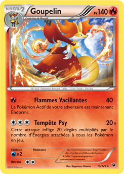 Carte Pokémon Goupelin 13/124 de la série Impact des Destins en vente au meilleur prix