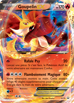 Carte Pokémon Promo Goupelin EX XY19 de la série Promos XY