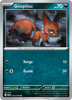 Carte Pokémon Goupilou 53/84 de la série Nuit Noire en vente au meilleur prix