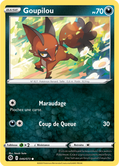 Carte Pokémon Goupilou 046/073 de la série La Voie du Maître en vente au meilleur prix