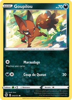 Carte Pokémon Commune Goupilou 046/073 de la série La Voie du Maître