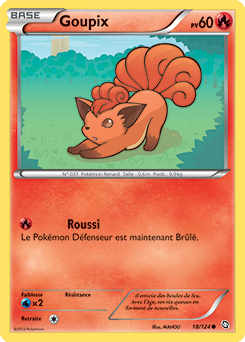 Carte Pokémon Goupix 18/124 de la série Dragons Éxaltés en vente au meilleur prix