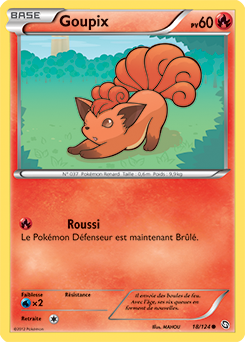 Carte Pokémon Commune Goupix 18/124 de la série Dragons Éxaltés