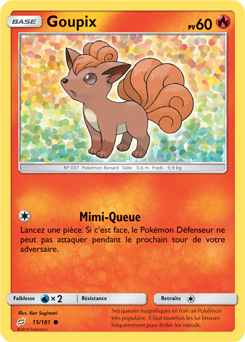 Carte Pokémon Goupix 15/181 de la série Duo de Choc en vente au meilleur prix