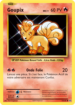 Carte Pokémon Goupix 14/108 de la série Évolutions en vente au meilleur prix