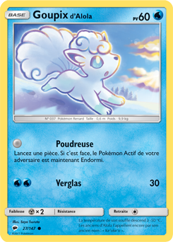 Carte Pokémon Goupix d'Alola 27/147 de la série Ombres Ardentes en vente au meilleur prix