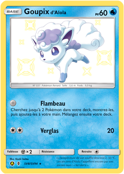 Carte Pokémon Goupix d’Alola SV8/SV94 de la série Destinées Occultes en vente au meilleur prix