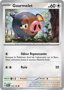 Carte Pokémon Gourmelet 154/198 de la série Écarlate et Violet en vente au meilleur prix