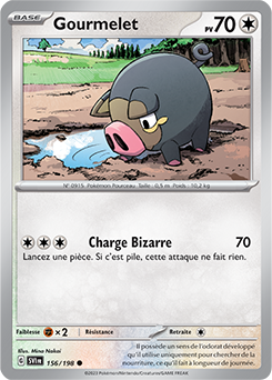 Carte Pokémon Gourmelet 156/198 de la série Écarlate et Violet en vente au meilleur prix