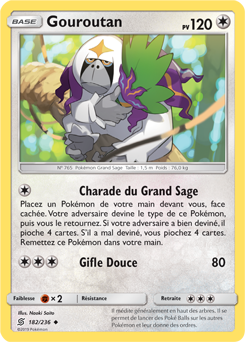 Carte Pokémon Gouroutan 182/236 de la série Harmonie des Esprits en vente au meilleur prix