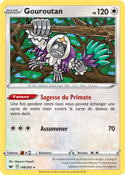 Carte Pokémon Gouroutan 148/202 de la série Épée et Bouclier en vente au meilleur prix