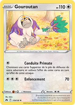 Carte Pokémon Gouroutan 119/159 de la série Zénith Suprême en vente au meilleur prix