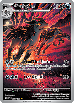 Carte Pokémon Grahyèna 243/217 de la série Héros Transcendants en vente au meilleur prix