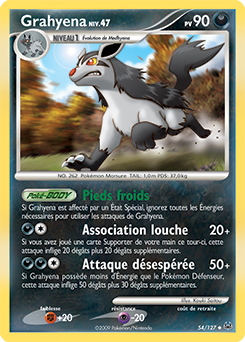Carte Pokémon Grahyena 54/127 de la série Platine en vente au meilleur prix