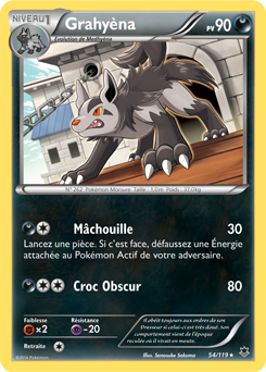 Carte Pokémon Grahyèna 54/119 de la série Vigueur Spectrale en vente au meilleur prix