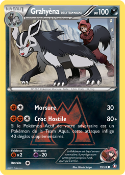 Carte Pokémon Grahyèna de la Team Magma 19/34 de la série Double Danger en vente au meilleur prix