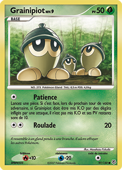 Carte Pokémon Commune Grainipiot 97/130 de la série Diamant & Perle