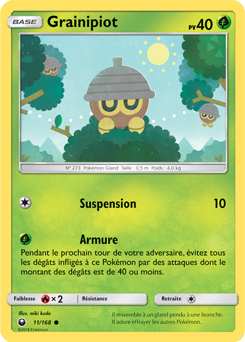 Carte Pokémon Grainipiot 11/168 de la série Tempête Céleste en vente au meilleur prix