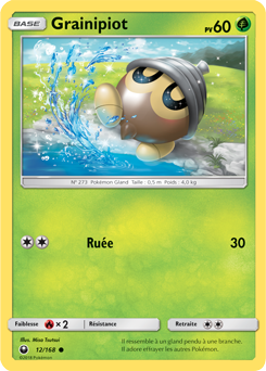 Carte Pokémon Grainipiot 12/168 de la série Tempête Céleste en vente au meilleur prix
