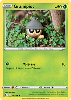 Carte Pokémon Grainipiot 011/196 de la série Origine Perdue en vente au meilleur prix