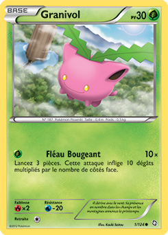 Carte Pokémon Granivol 1/124 de la série Dragons Éxaltés en vente au meilleur prix