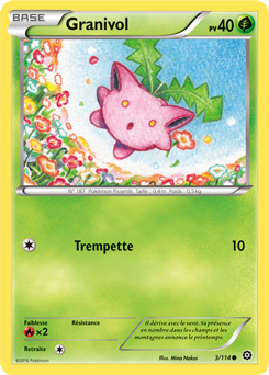 Carte Pokémon Granivol 3/114 de la série Offensive Vapeur en vente au meilleur prix