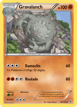 Carte Pokémon Gravalanch 46/106 de la série Étincelle en vente au meilleur prix