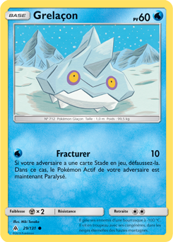 Carte Pokémon Grelaçon 29/131 de la série Lumière Interdite en vente au meilleur prix