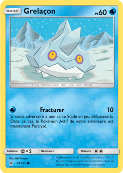 Carte Pokémon Commune Grelaçon 29/131 de la série Lumière Interdite