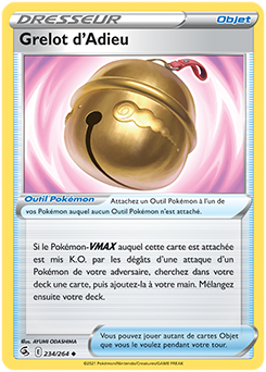 Carte Pokémon Grelot d'Adieu 234/264 de la série Poing de Fusion en vente au meilleur prix