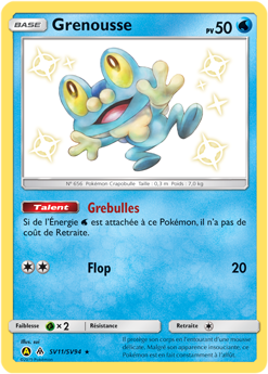 Carte Pokémon Grenousse SV11/SV94 de la série Destinées Occultes en vente au meilleur prix