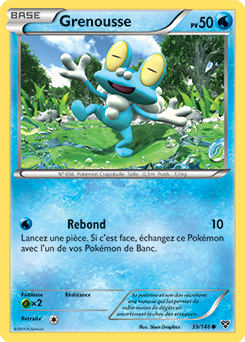 Carte Pokémon Commune Grenousse 39/146 de la série X&Y
