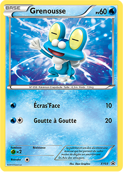 Carte Pokémon Promo Grenousse XY03 de la série Promos XY