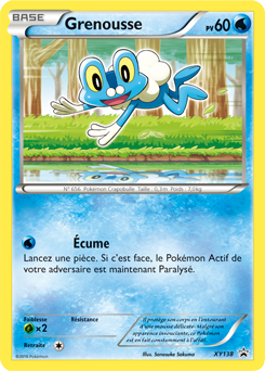 Carte Pokémon Promo Grenousse XY138 de la série Promos XY