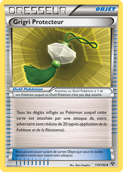 Carte Pokémon Peu commune Grigri Protecteur 119/146 de la série X&Y
