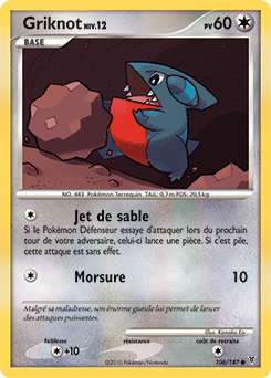 Carte Pokémon Griknot 106/147 de la série Vainqueurs Suprêmes en vente au meilleur prix