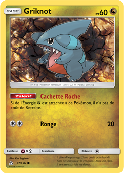 Carte Pokémon Commune Griknot 97/156 de la série Ultra Prisme