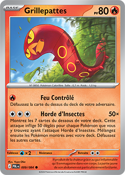 Carte Pokémon Grillepattes 9/84 de la série Nuit Noire en vente au meilleur prix