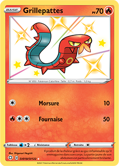 Carte Pokémon Grillepattes SV018/SV122 de la série Destinées Radieuses en vente au meilleur prix