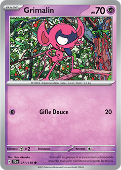Carte Pokémon Communes Grimalin 71/159 de la série Aventures Ensemble