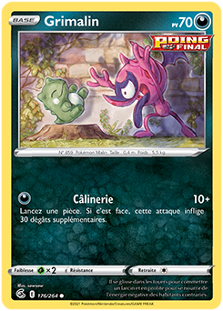 Carte Pokémon Communes Grimalin 176/264 de la série Poing de Fusion