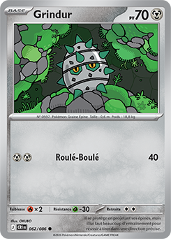 Carte Pokémon Grindur 62/86 de la série Chaos Ascendant en vente au meilleur prix