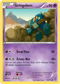 Carte Pokémon Gringolem 42/111 de la série Poings Furieux en vente au meilleur prix