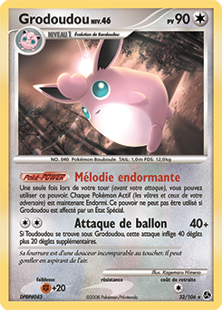 Carte Pokémon Rare Grodoudou 32/106 de la série Duels au Sommet
