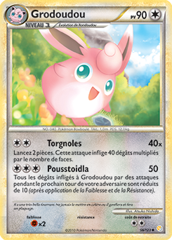 Carte Pokémon Grodoudou 56/123 de la série HeartGold SoulSilver en vente au meilleur prix