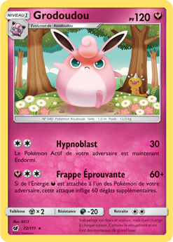 Carte Pokémon Grodoudou 72/111 de la série Invasion Carmin en vente au meilleur prix