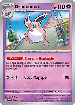 Carte Pokémon Grodoudou 084/193 de la série Évolutions à Paldea en vente au meilleur prix