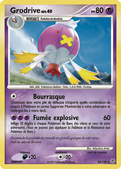 Carte Pokémon Grodrive 24/130 de la série Diamant & Perle en vente au meilleur prix